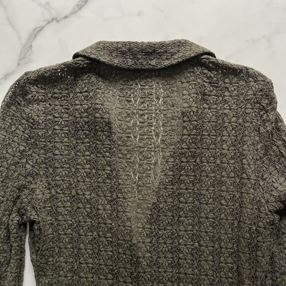 Natural life Carina Lace blouse forest green sz Large Boho chic festival top - Picture 7 of 10